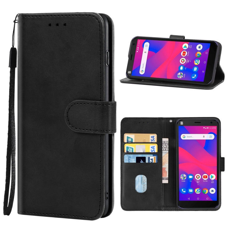 For BLU J4 Leather Phone Case