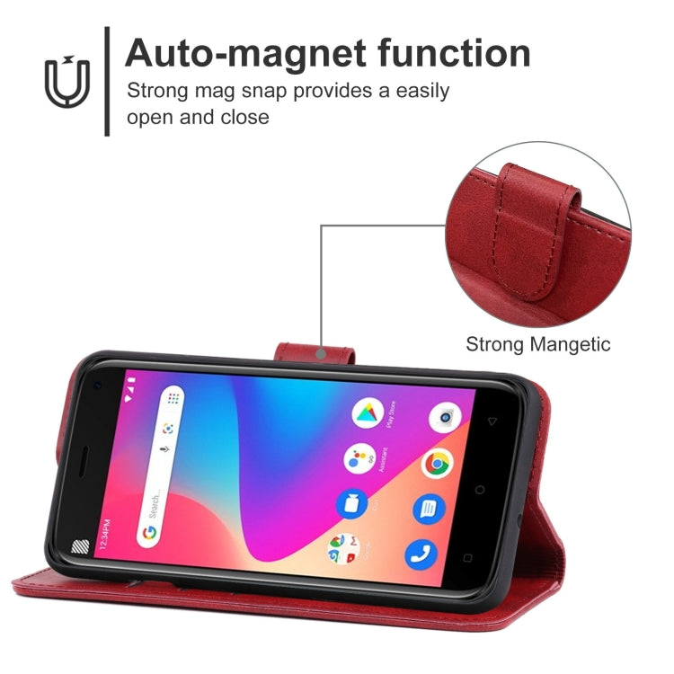 For BLU J5L Leather Phone Case