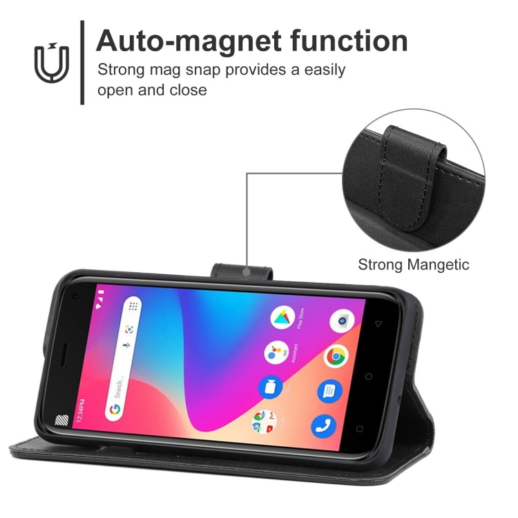 For BLU J5L Leather Phone Case
