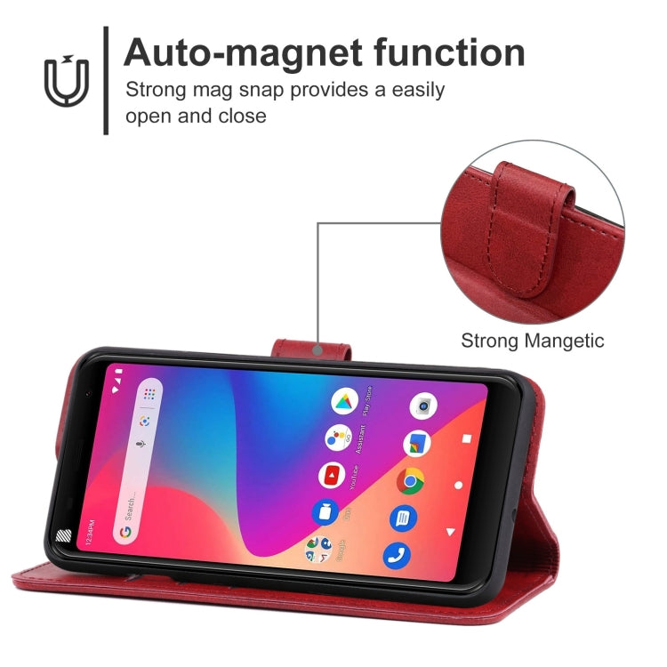 For BLU J6 2020 Leather Phone Case