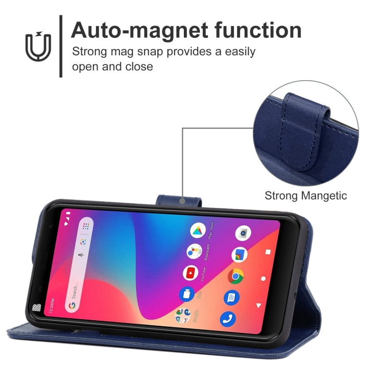 For BLU J6 2020 Leather Phone Case