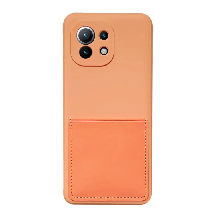 For Xiaomi Mi 11 Liquid Silicone Skin Feel Shockproof Phone Case with Card Slot