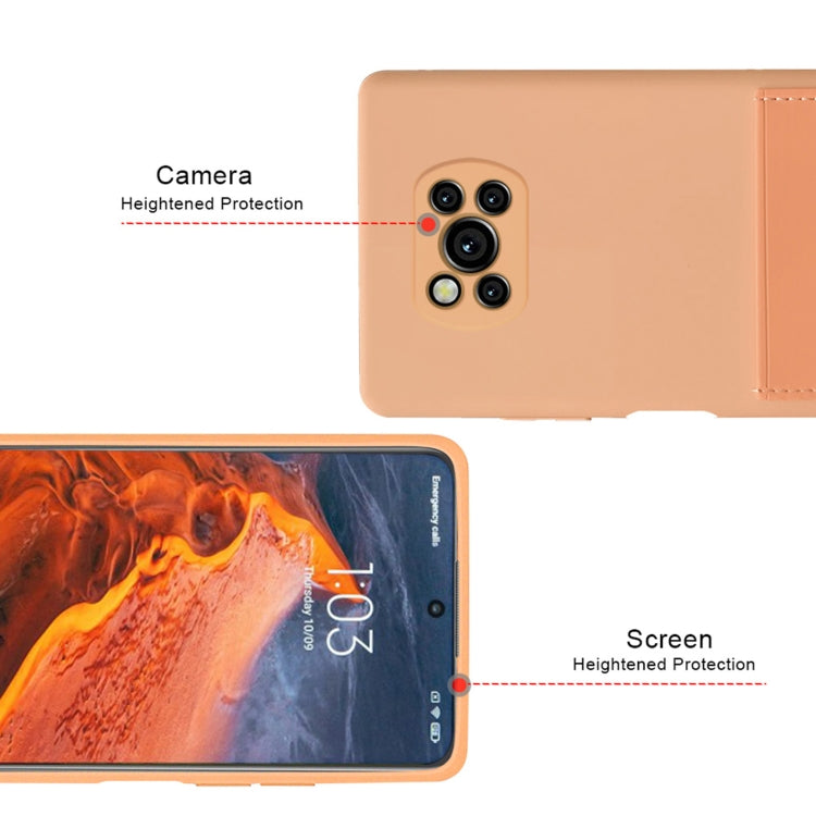 For Xiaomi Poco X3 / Poco X3 NFC Liquid Silicone Skin Feel Shockproof Phone Case with Card Slot