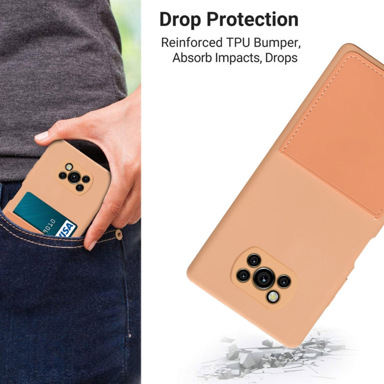 For Xiaomi Poco X3 / Poco X3 NFC Liquid Silicone Skin Feel Shockproof Phone Case with Card Slot