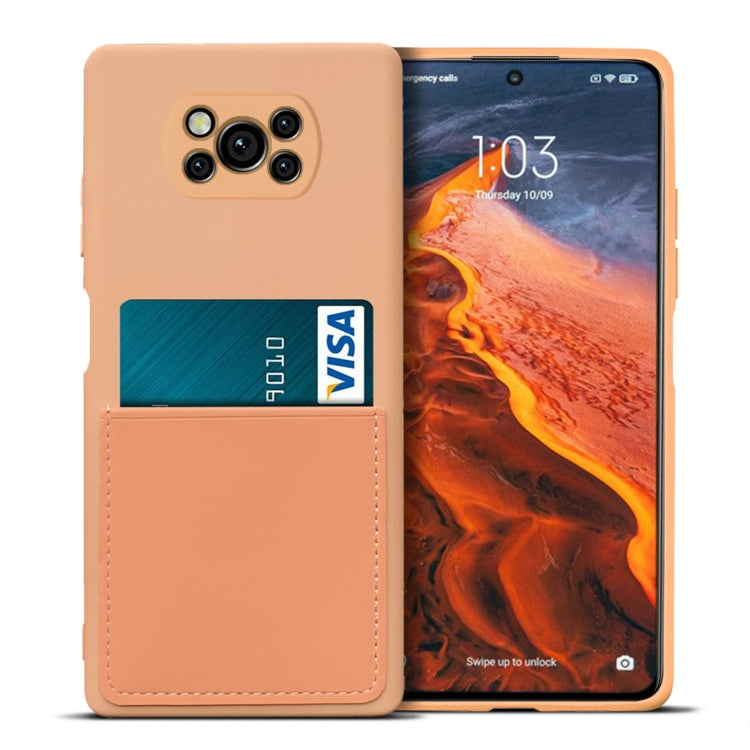 For Xiaomi Poco X3 / Poco X3 NFC Liquid Silicone Skin Feel Shockproof Phone Case with Card Slot