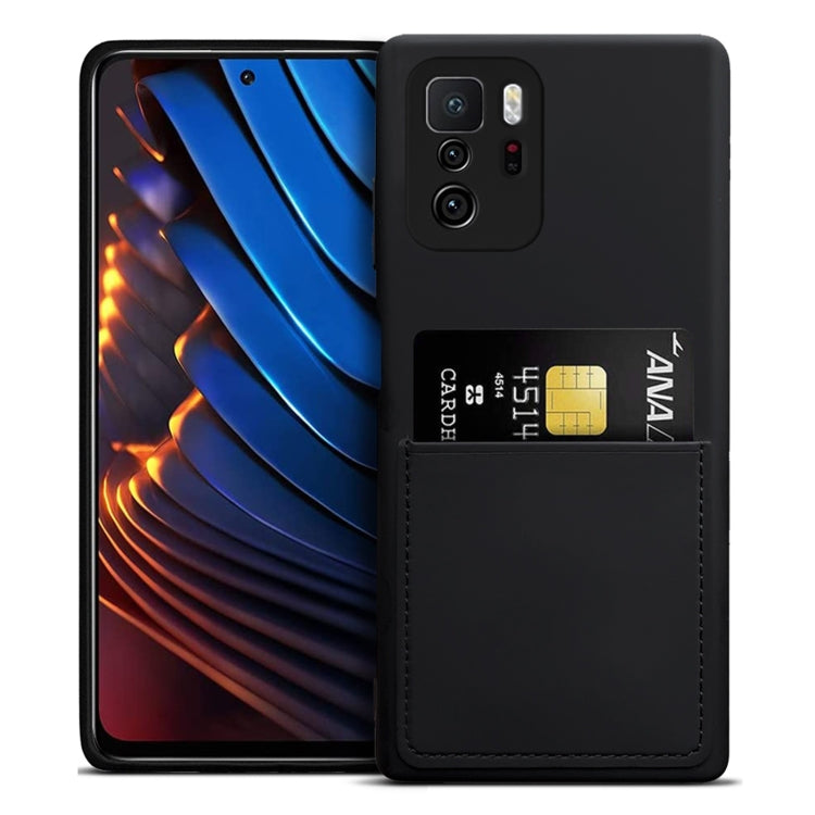 For Xiaomi Redmi Note 10 Pro 5G / Poco X3 GT Liquid Silicone Skin Feel Shockproof Phone Case with Card Slot
