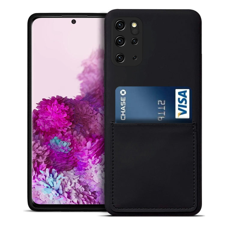 For Samsung Galaxy S20+ Liquid Silicone Skin Feel Shockproof Phone Case with Card Slot