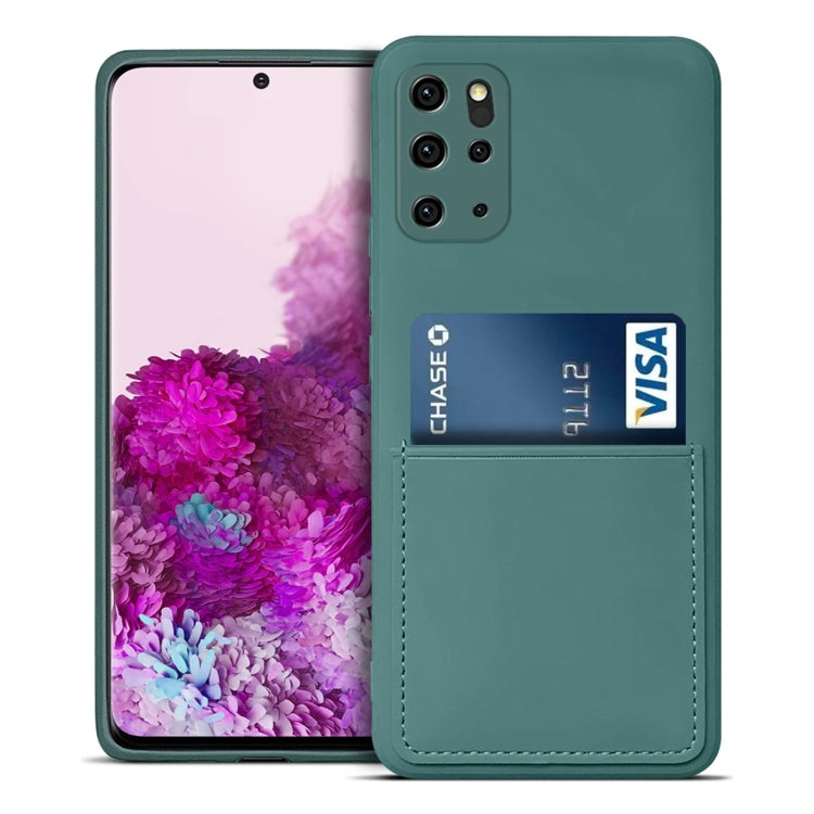 For Samsung Galaxy S20+ Liquid Silicone Skin Feel Shockproof Phone Case with Card Slot