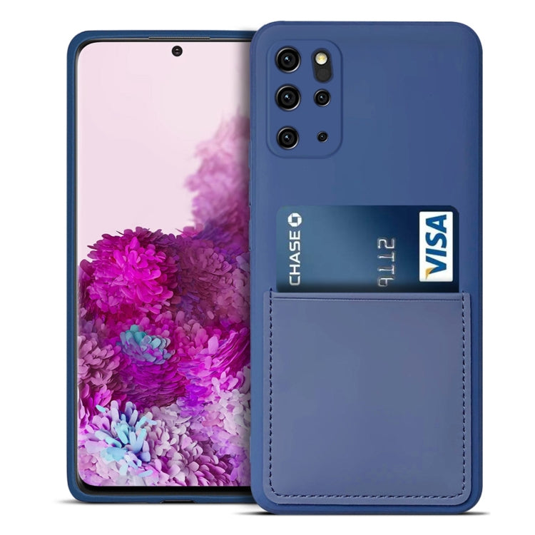 For Samsung Galaxy S20+ Liquid Silicone Skin Feel Shockproof Phone Case with Card Slot
