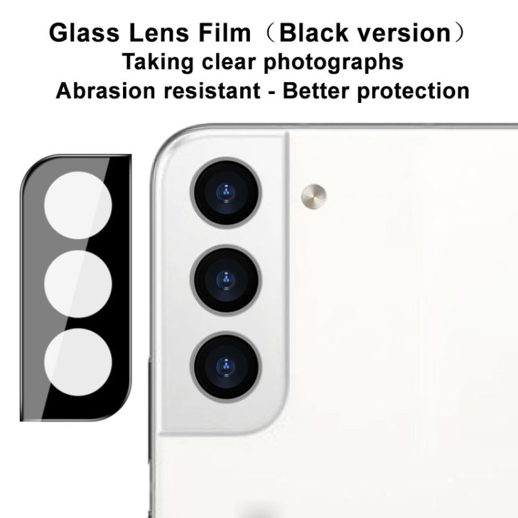 For Samsung Galaxy S22+ 5G imak Rear Camera Lens Glass Film Black Version