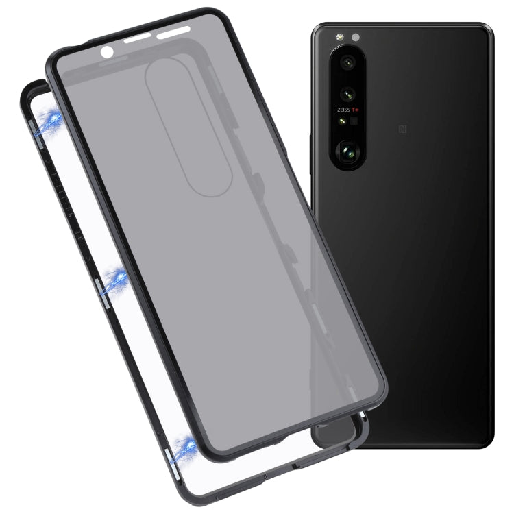 For Sony Xperia 1 III Anti-peeping Magnetic Double-sided Tempered Glass Phone Case