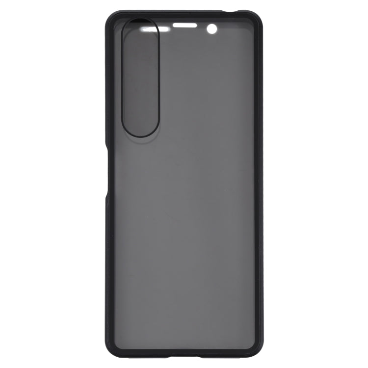 For Sony Xperia 1 III Anti-peeping Magnetic Double-sided Tempered Glass Phone Case