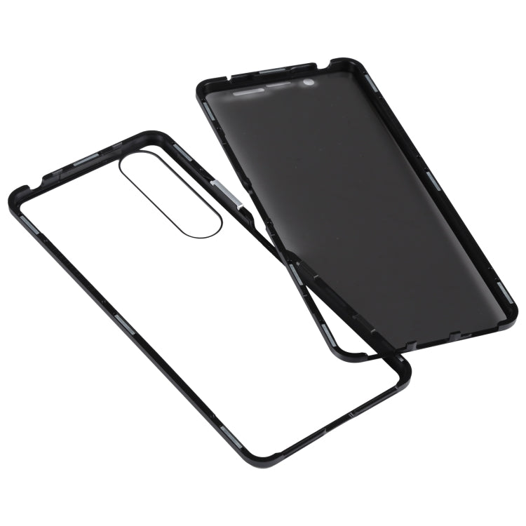 For Sony Xperia 1 III Anti-peeping Magnetic Double-sided Tempered Glass Phone Case