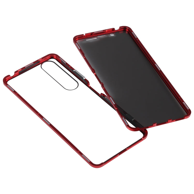 For Sony Xperia 1 III Anti-peeping Magnetic Double-sided Tempered Glass Phone Case