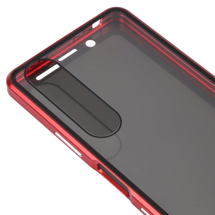 For Sony Xperia 1 III Anti-peeping Magnetic Double-sided Tempered Glass Phone Case
