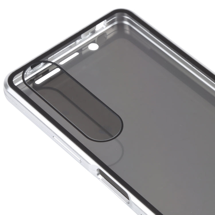 For Sony Xperia 1 III Anti-peeping Magnetic Double-sided Tempered Glass Phone Case
