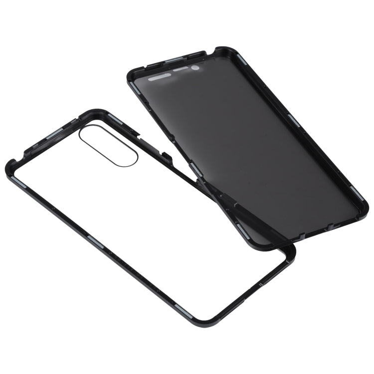 For Sony Xperia 10 III Anti-peeping Magnetic Double-sided Tempered Glass Phone Case