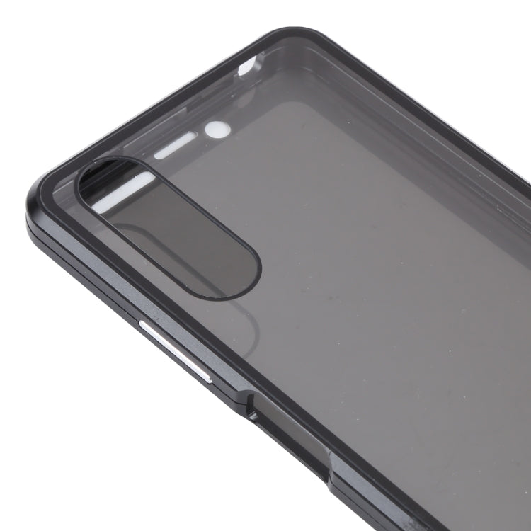 For Sony Xperia 10 III Anti-peeping Magnetic Double-sided Tempered Glass Phone Case