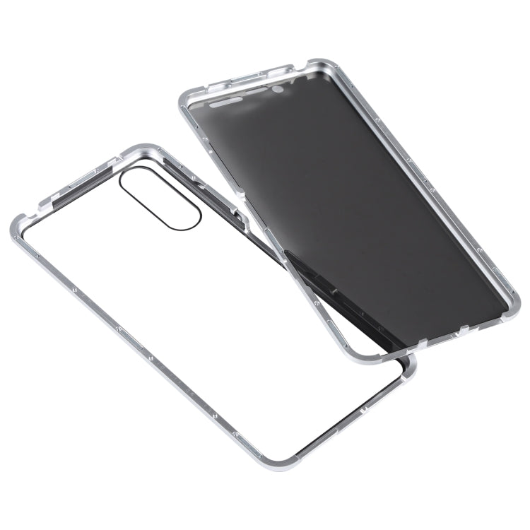 For Sony Xperia 10 III Anti-peeping Magnetic Double-sided Tempered Glass Phone Case