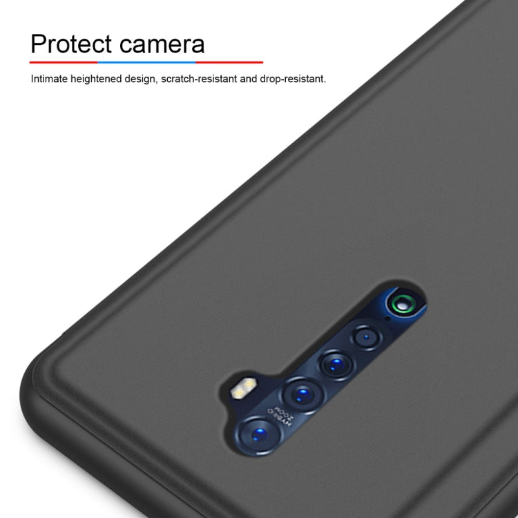 For OPPO Reno2 Z / Reno2 F Plated Mirror Horizontal Flip Leather Case with Holder