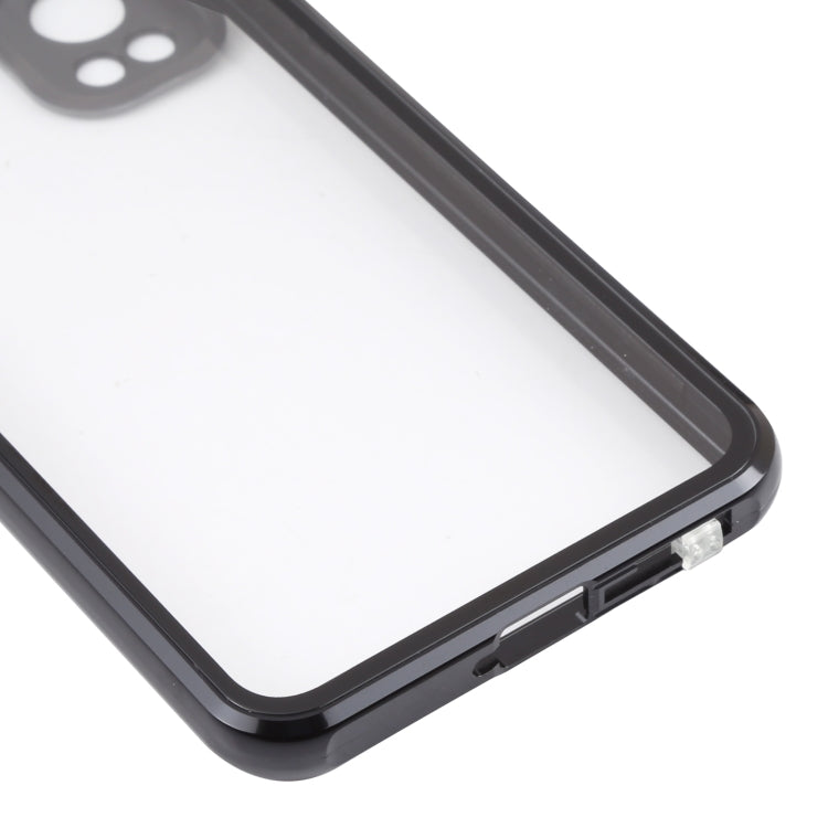 For OnePlus Nord 2 5G Full Cover Magnetic Metal Tempered Glass Phone Case