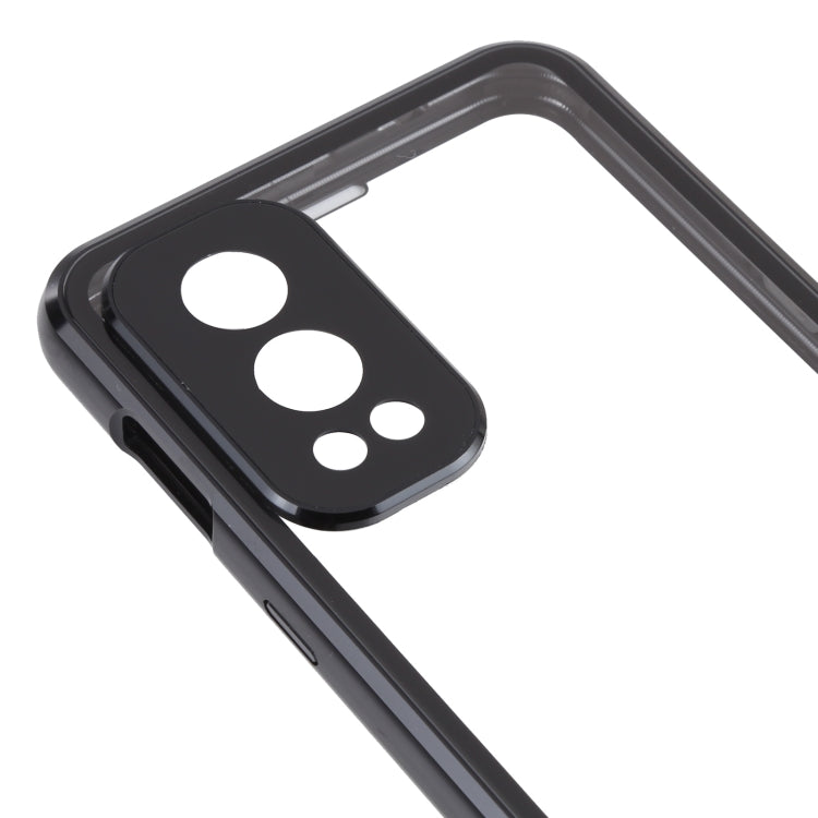 For OnePlus Nord 2 5G Full Cover Magnetic Metal Tempered Glass Phone Case