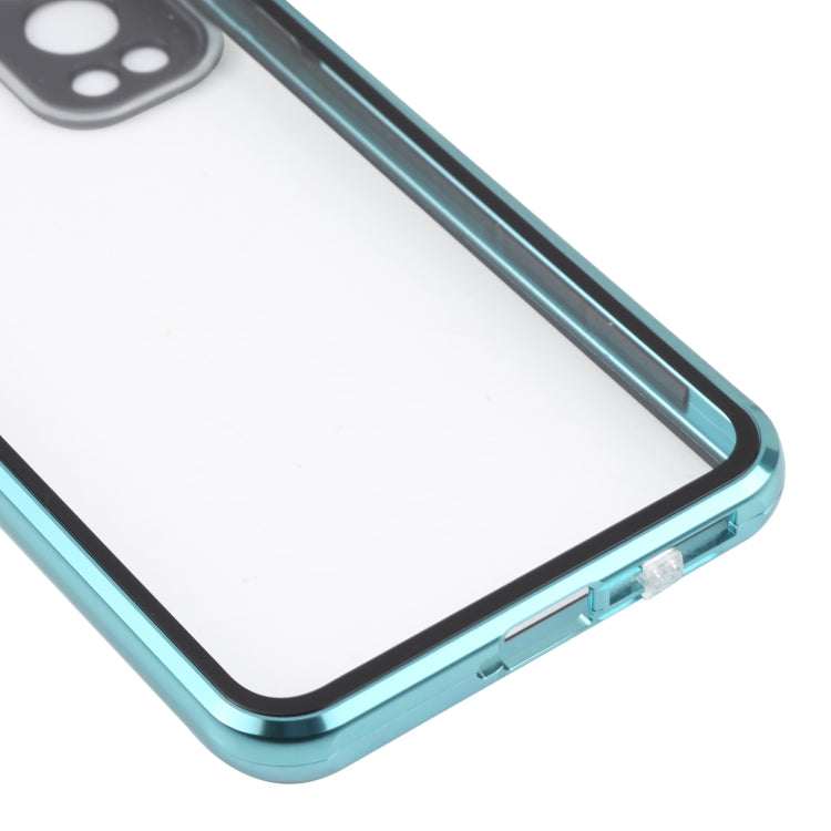 For OnePlus Nord 2 5G Full Cover Magnetic Metal Tempered Glass Phone Case
