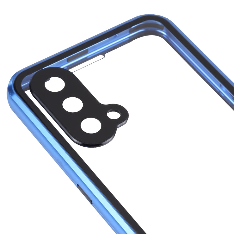 For OnePlus Nord CE 5G Full Cover Magnetic Metal Tempered Glass Phone Case