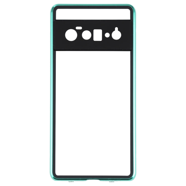 For Google Pixel 6 Pro HD Magnetic Metal Tempered Glass Phone Case