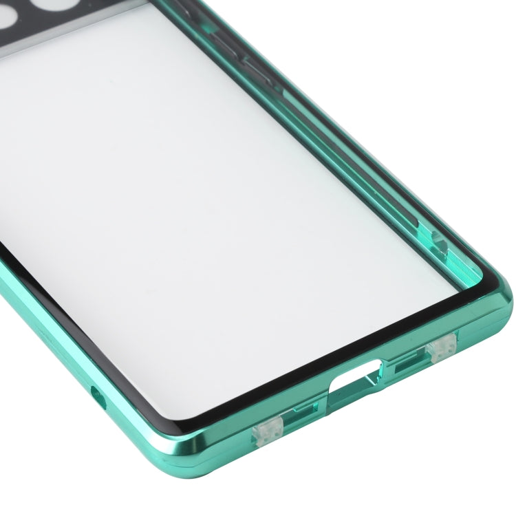 For Google Pixel 6 Pro HD Magnetic Metal Tempered Glass Phone Case