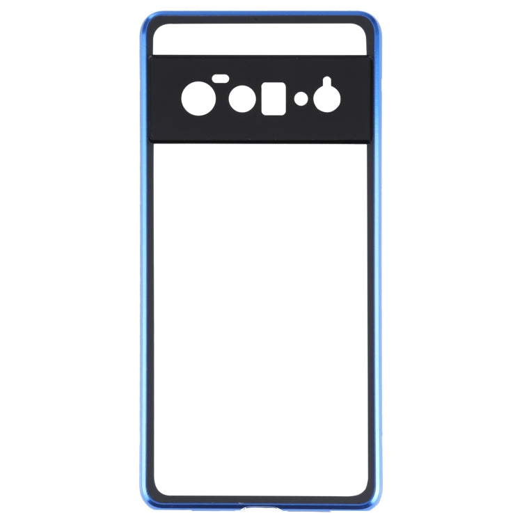 For Google Pixel 6 Pro HD Magnetic Metal Tempered Glass Phone Case