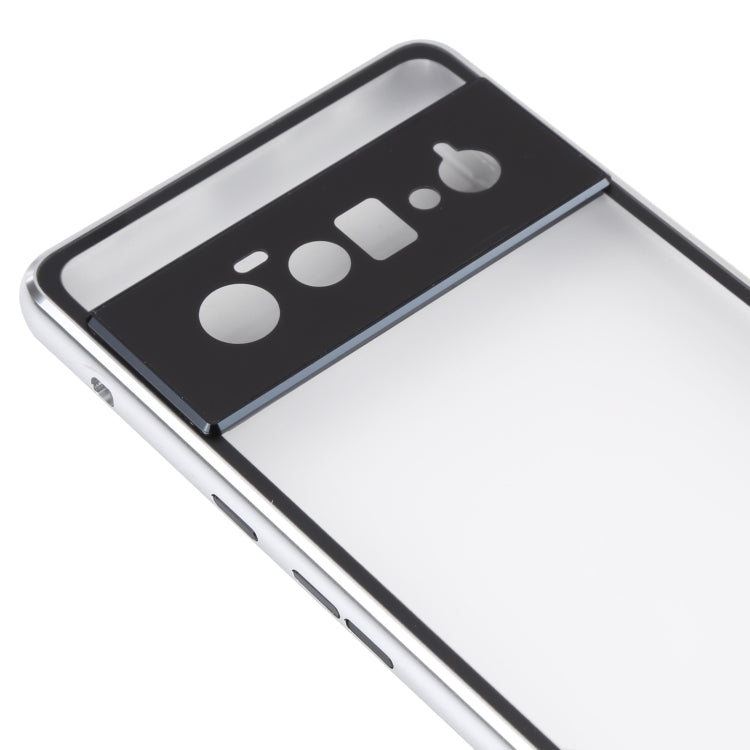 For Google Pixel 6 Pro HD Magnetic Metal Tempered Glass Phone Case