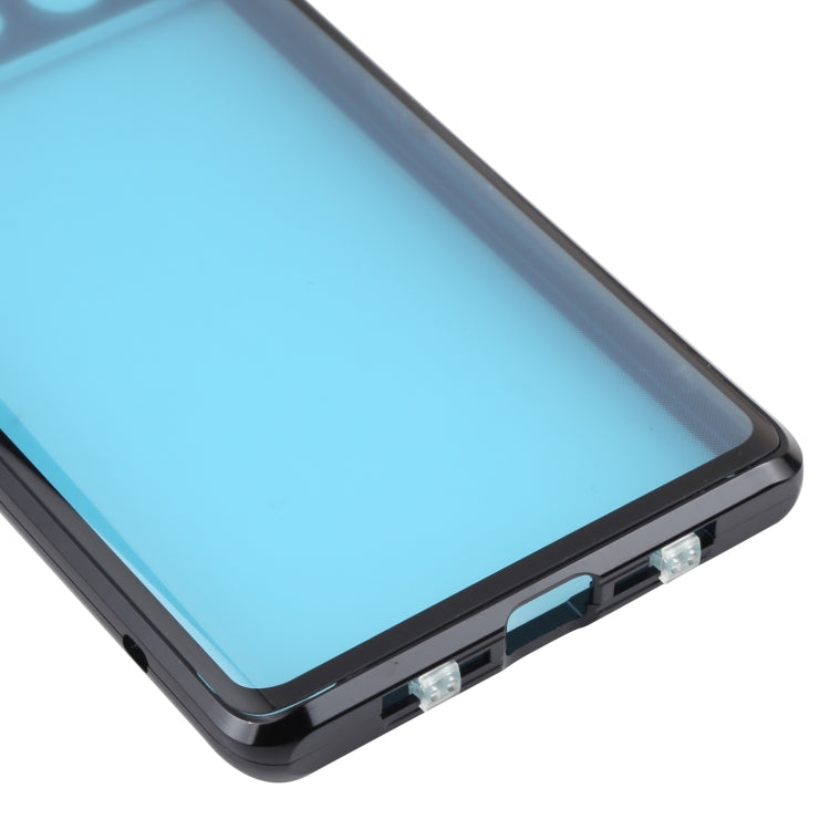 For Google Pixel 6 HD Magnetic Metal Tempered Glass Phone Case