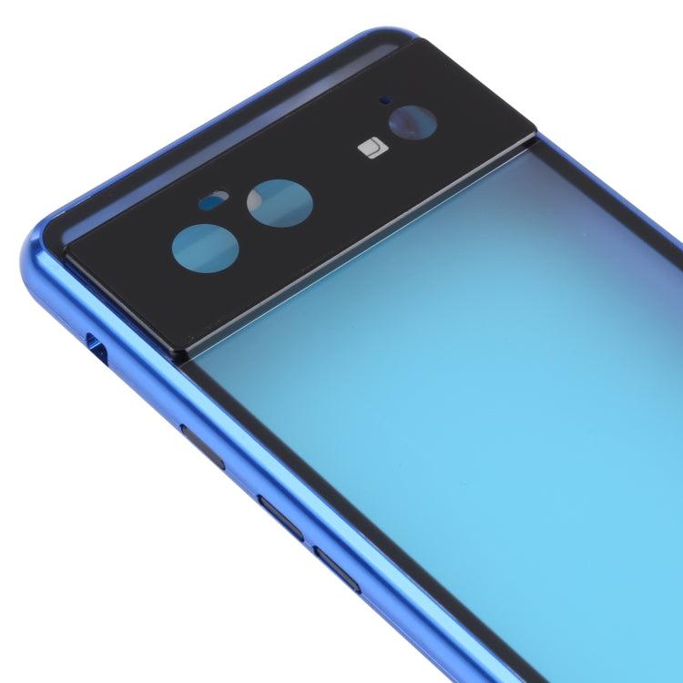 For Google Pixel 6 HD Magnetic Metal Tempered Glass Phone Case