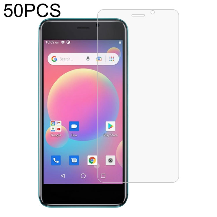 50 PCS 0.26mm 9H 2.5D Tempered Glass Film For Cubot J10