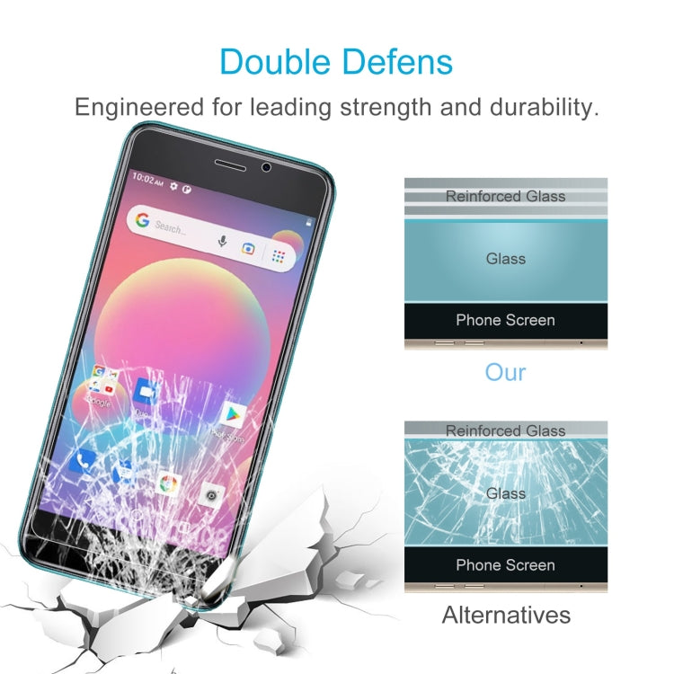 50 PCS 0.26mm 9H 2.5D Tempered Glass Film For Cubot J10