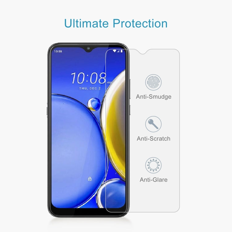 50 PCS 0.26mm 9H 2.5D Tempered Glass Film For HTC Wildfire E2 Plus