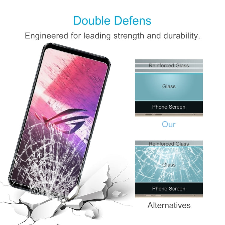 50 PCS 0.26mm 9H 2.5D Tempered Glass Film For Asus ROG Phone 5s / 5s Pro