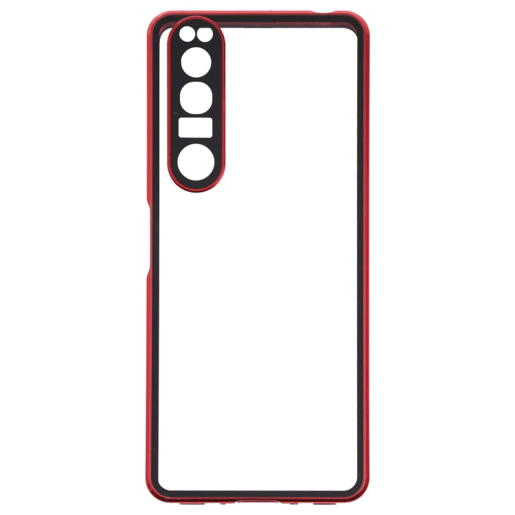 For Sony Xperia 1 III HD Magnetic Metal Tempered Glass Phone Case