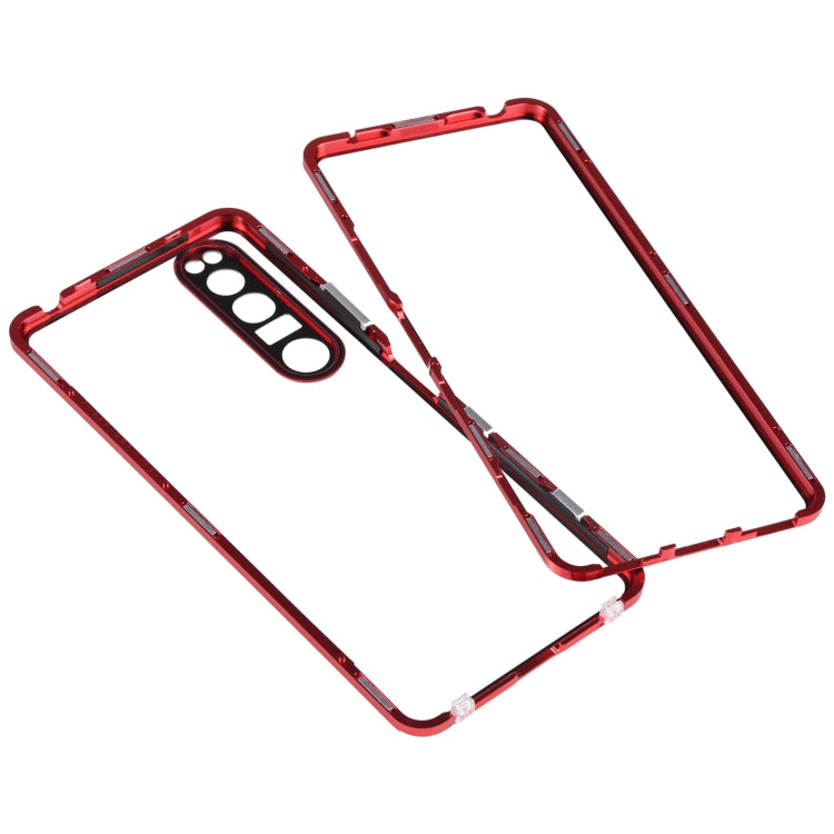 For Sony Xperia 1 III HD Magnetic Metal Tempered Glass Phone Case