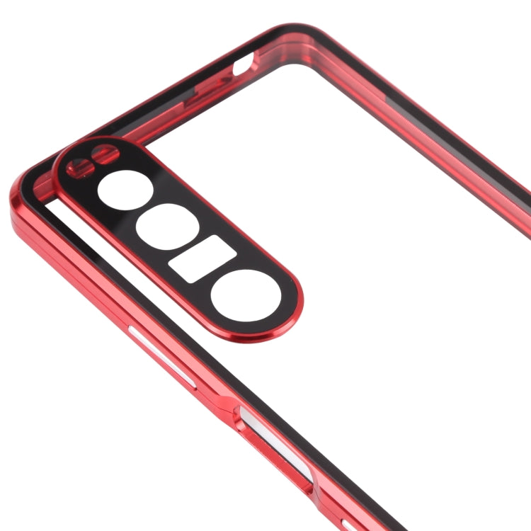For Sony Xperia 1 III HD Magnetic Metal Tempered Glass Phone Case
