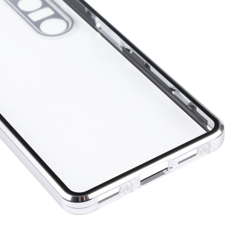 For Sony Xperia 1 III HD Magnetic Metal Tempered Glass Phone Case