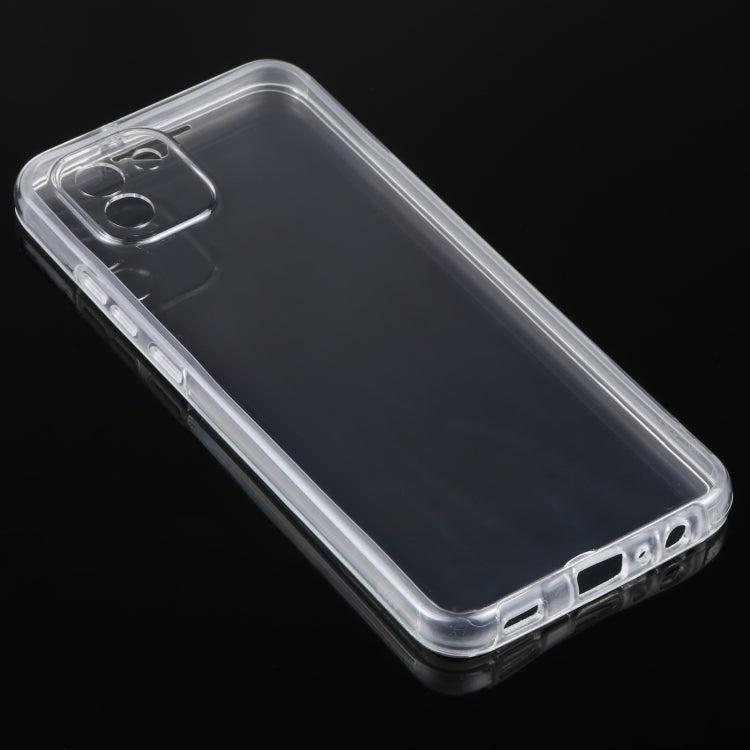 For Samsung Galaxy A03 166mm Version PC+TPU Double-Sided All-Inclusive Transparent Phone Case