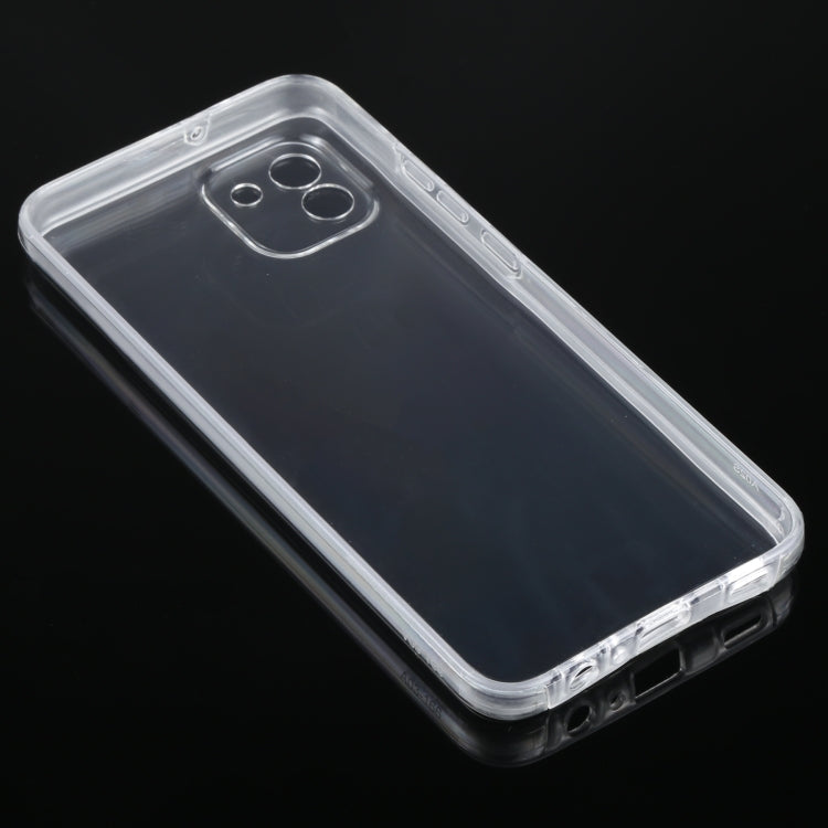 For Samsung Galaxy A03 166mm Version PC+TPU Double-Sided All-Inclusive Transparent Phone Case