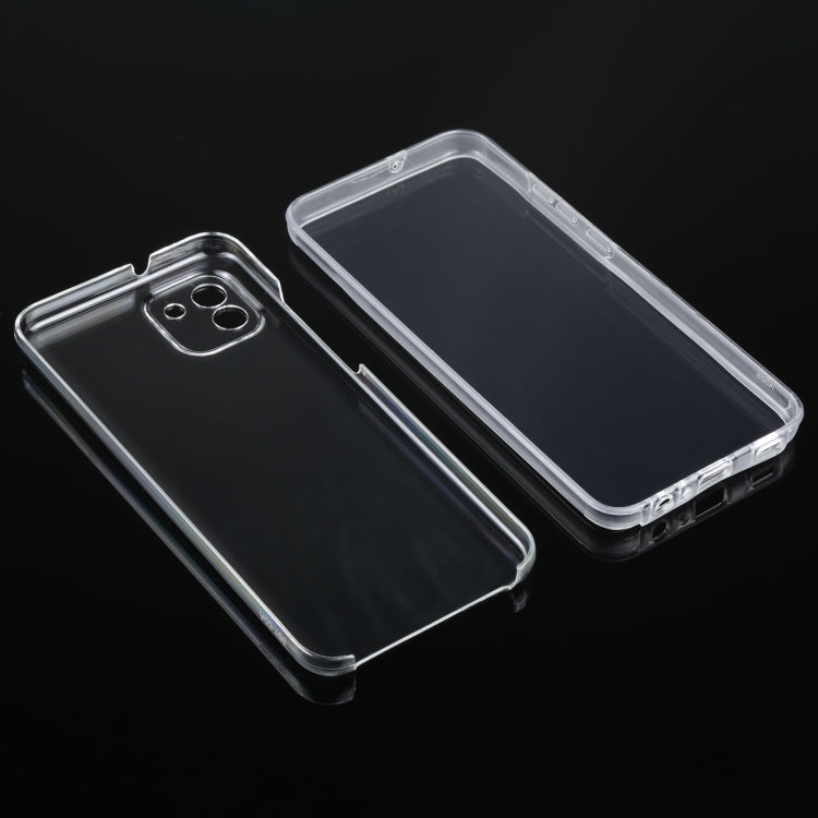 For Samsung Galaxy A03 166mm Version PC+TPU Double-Sided All-Inclusive Transparent Phone Case