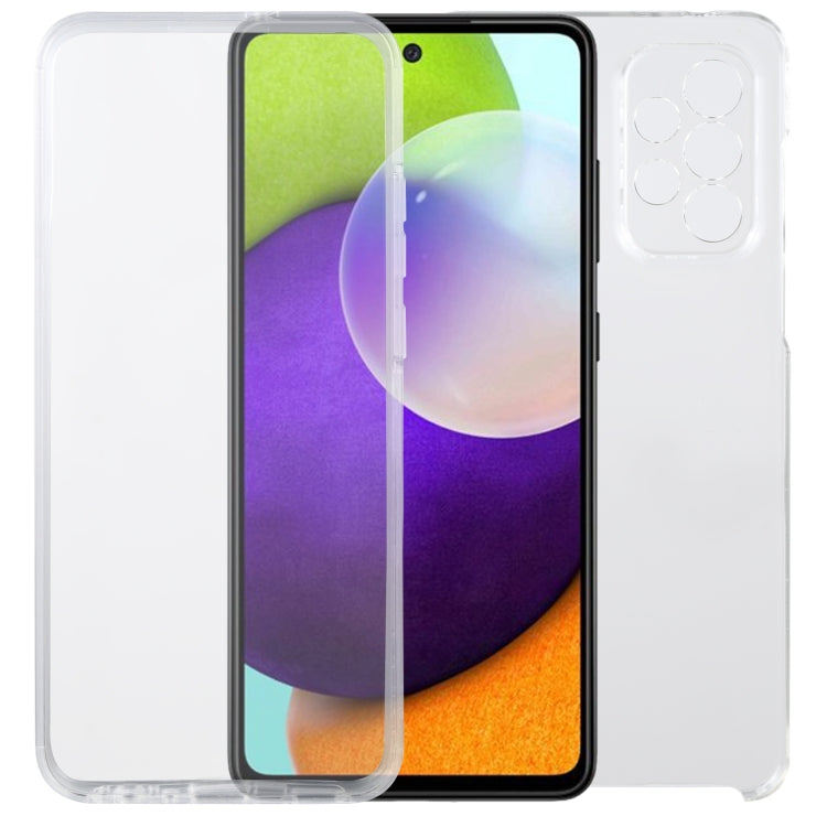 For Samsung Galaxy A73 5G PC+TPU Double-Sided All-Inclusive Transparent Phone Case