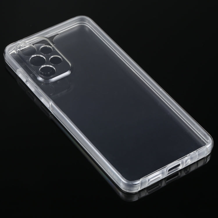 For Samsung Galaxy A73 5G PC+TPU Double-Sided All-Inclusive Transparent Phone Case