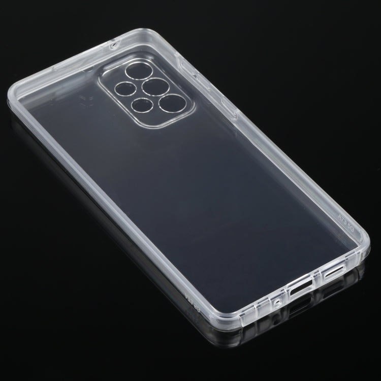 For Samsung Galaxy A73 5G PC+TPU Double-Sided All-Inclusive Transparent Phone Case