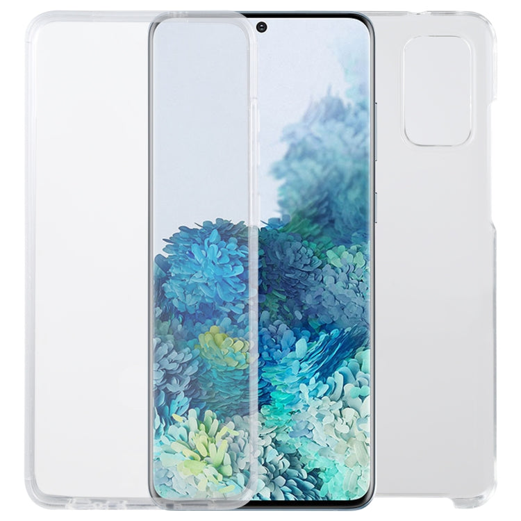 For Samsung Galaxy S20+ PC+TPU Double-Sided All-Inclusive Transparent Phone Case