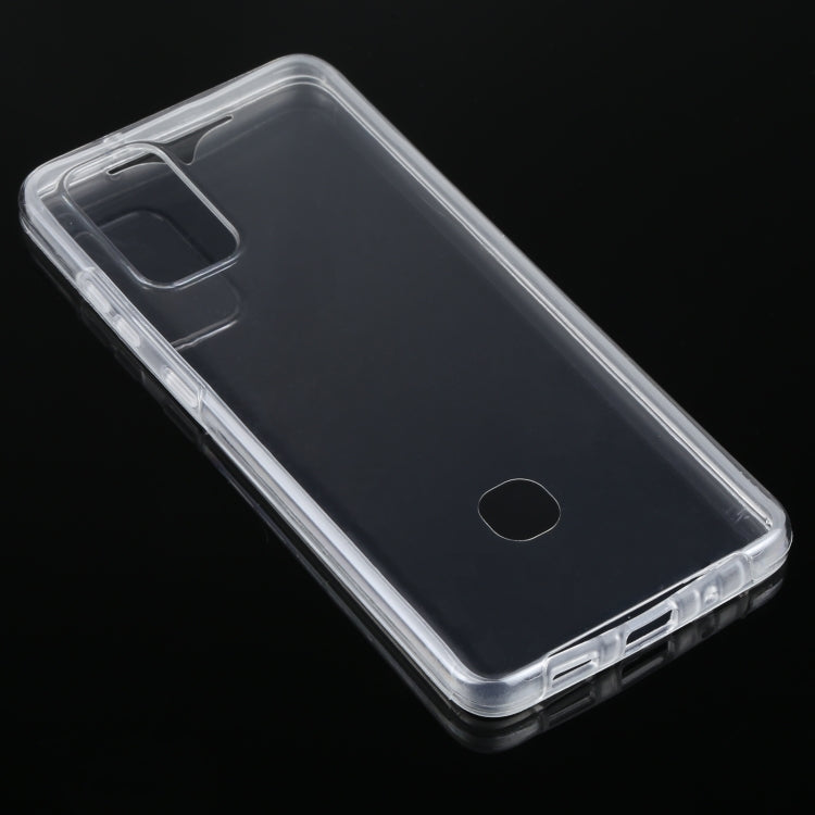 For Samsung Galaxy S20+ PC+TPU Double-Sided All-Inclusive Transparent Phone Case